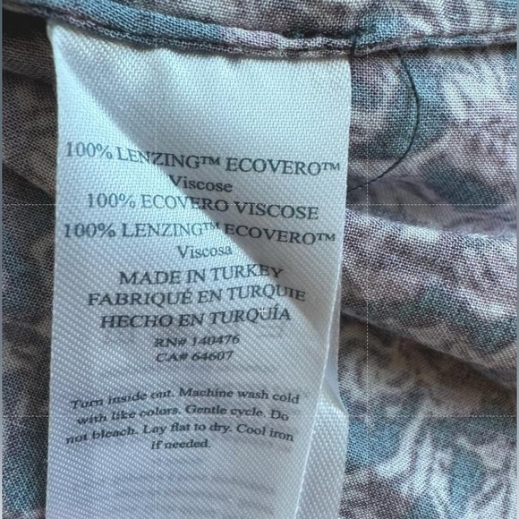 Faherty Purple Floral Maxi Skirt size Large Vintage Look - Picture 5 of 9